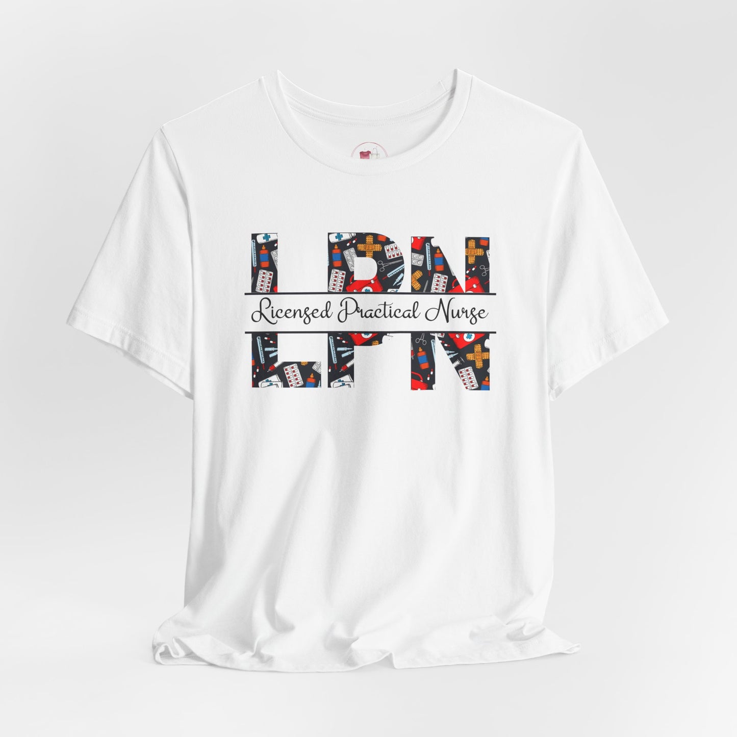 Unisex Licensed Practical Nurse Shirt LPN Nursing Graphic Tee Gift For Nurses Colorful Medical Print Nurse Appreciation T Shirt For Women Men