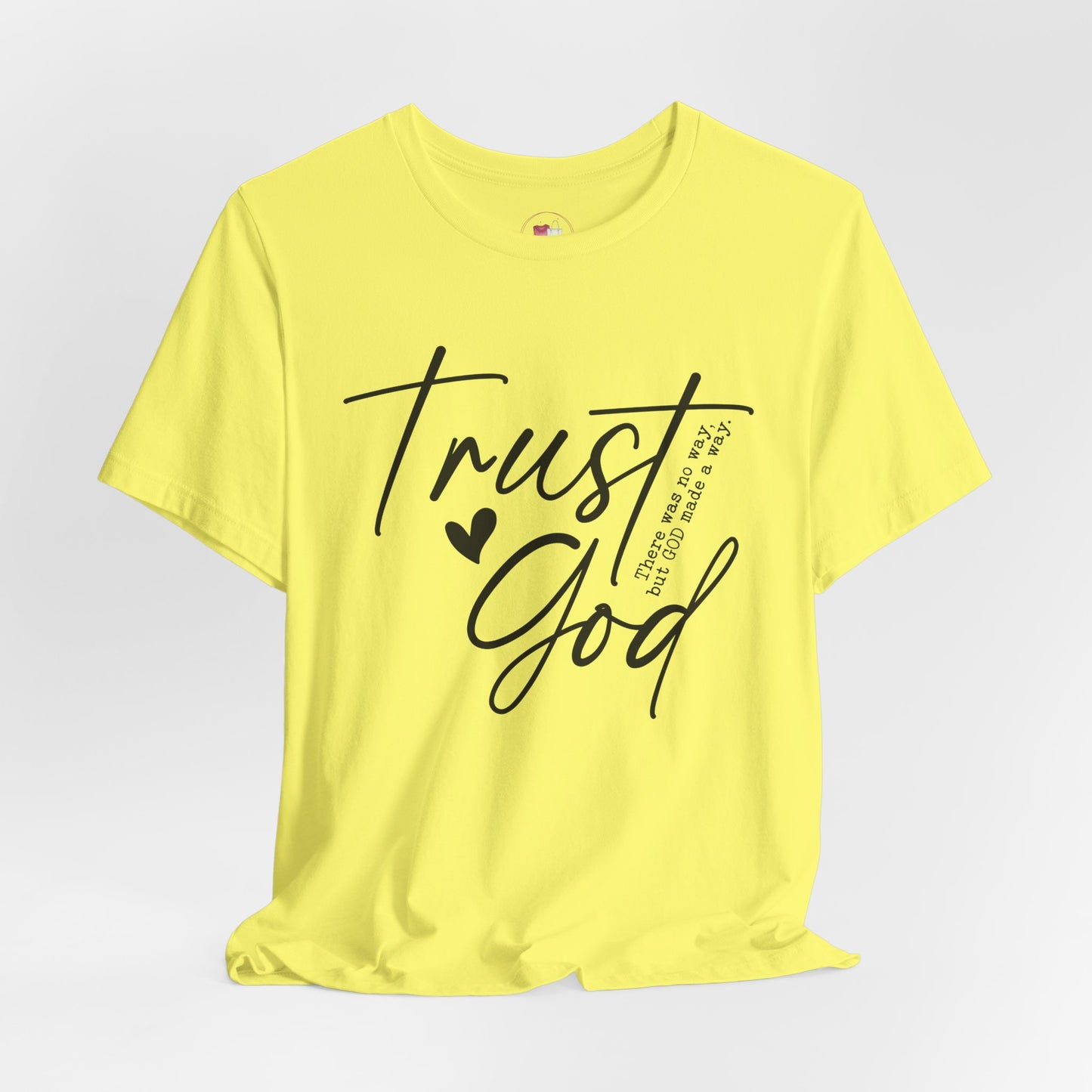 Trust God Christian T-Shirt - Inspirational, Faith-Based Apparel, Christian Gift, Casual Wear for Everyone