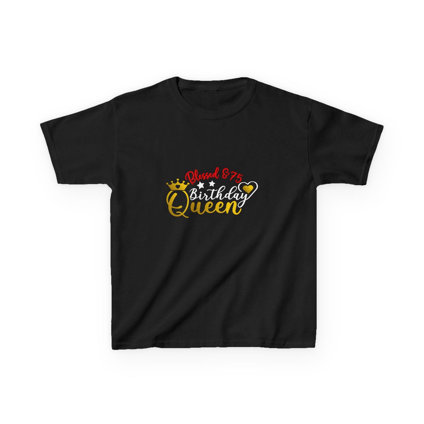 Royalty Queen Kids Tee, Birthday Gift for Girls, Fun Youth Shirt, Cute Queen Design, Casual Playground Outfit