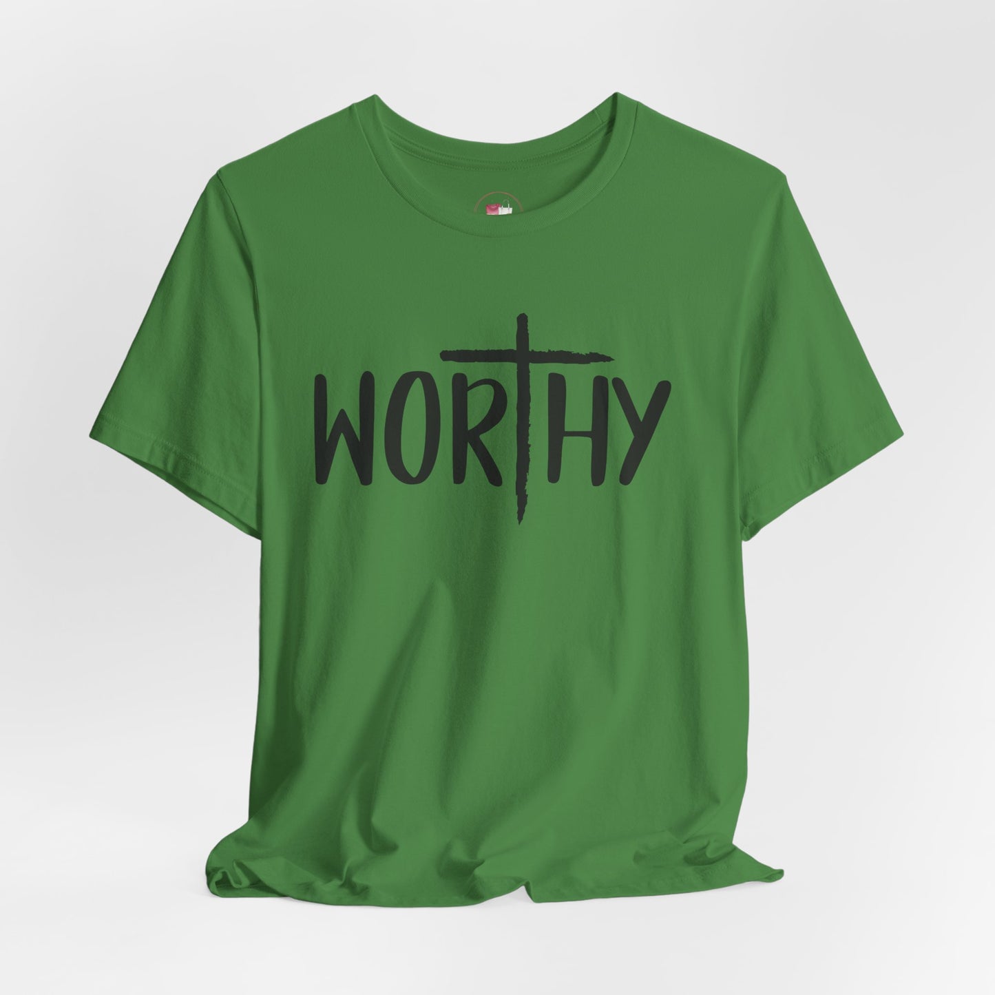 Worthy Faith Tee, Christian Shirt, Inspirational Gift, Unisex Short Sleeve Tee, Religious Apparel