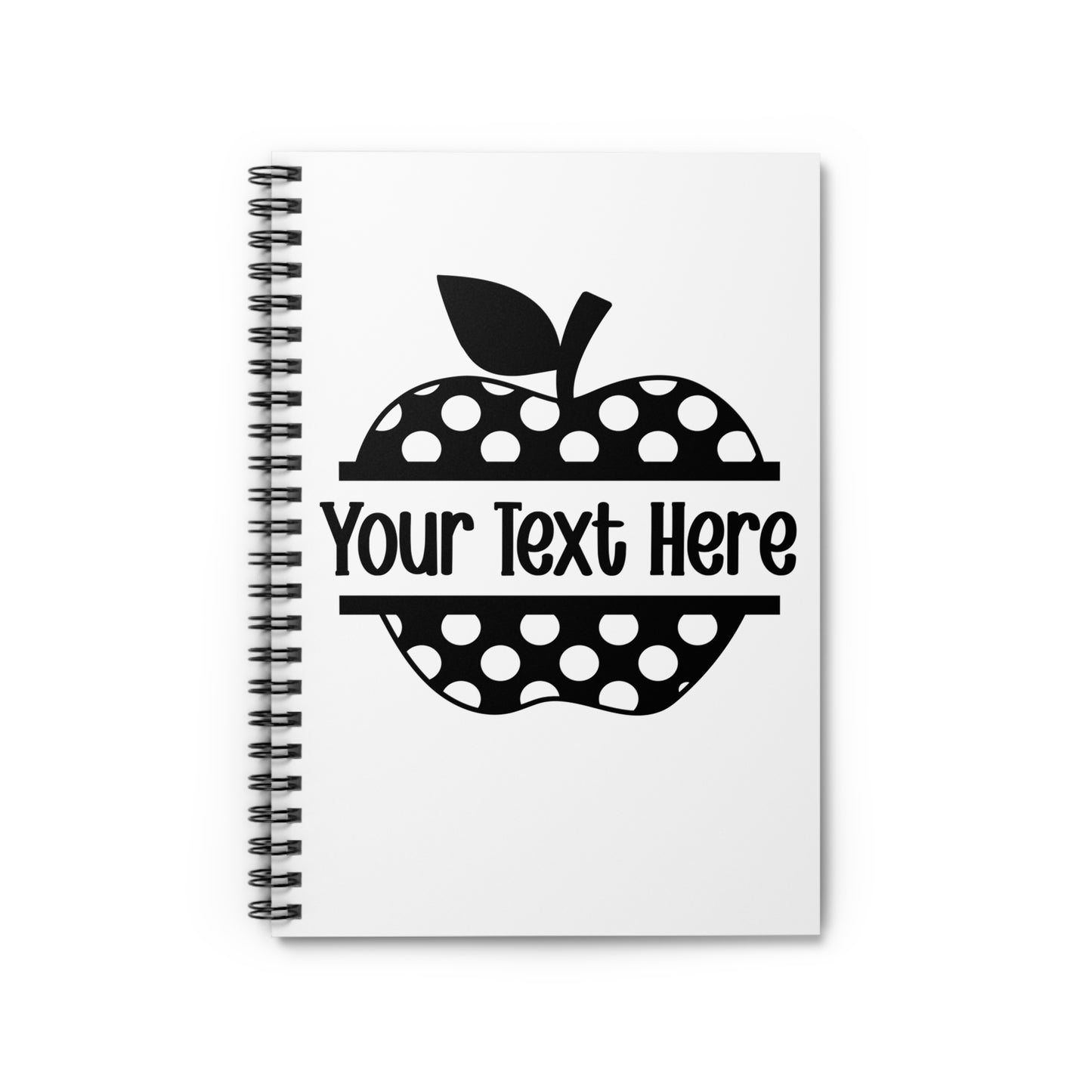 Personalized Teacher Notebook, Cute Apple Design, Back to School Gift, Classroom Organization, Custom Stationery, Gift for Educators