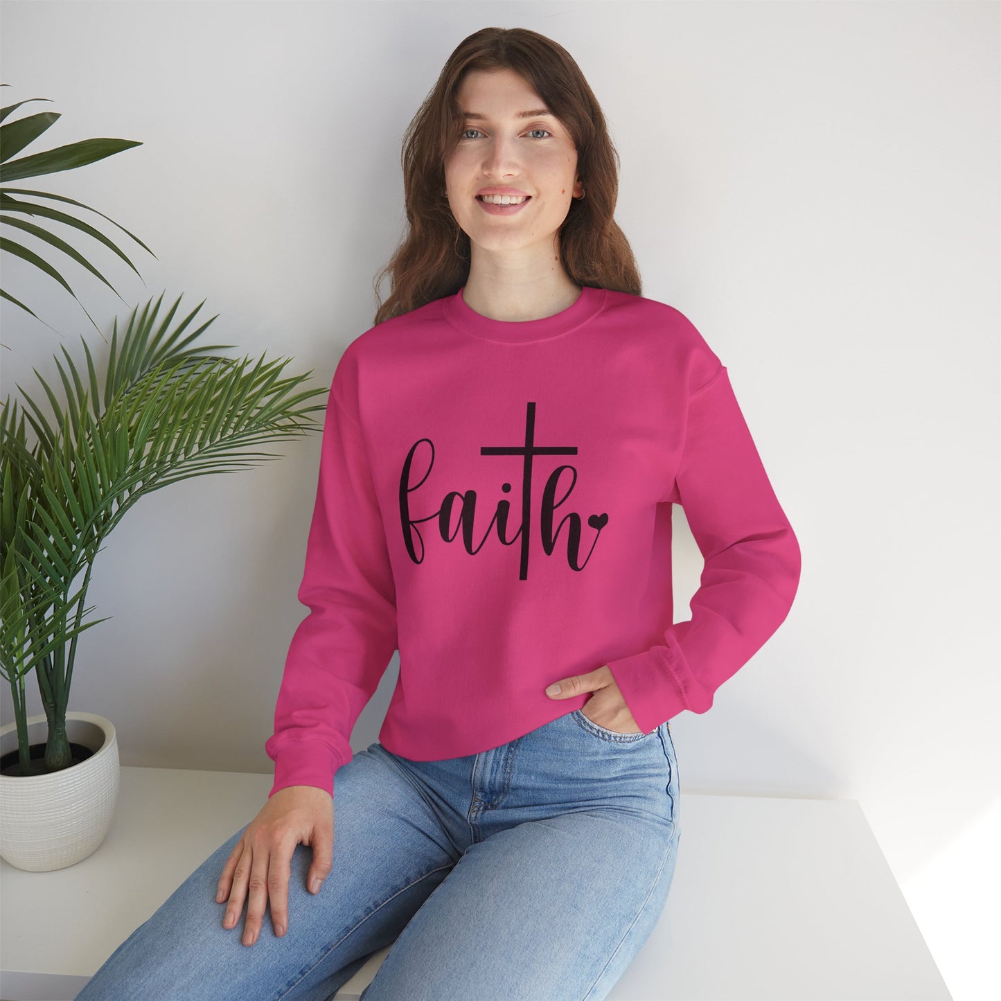 Faith-Inspired Unisex Crewneck Sweatshirt, Cozy Sweatshirt, Christian Apparel, Gift for Her, Inspirational Clothing, Church Outfit