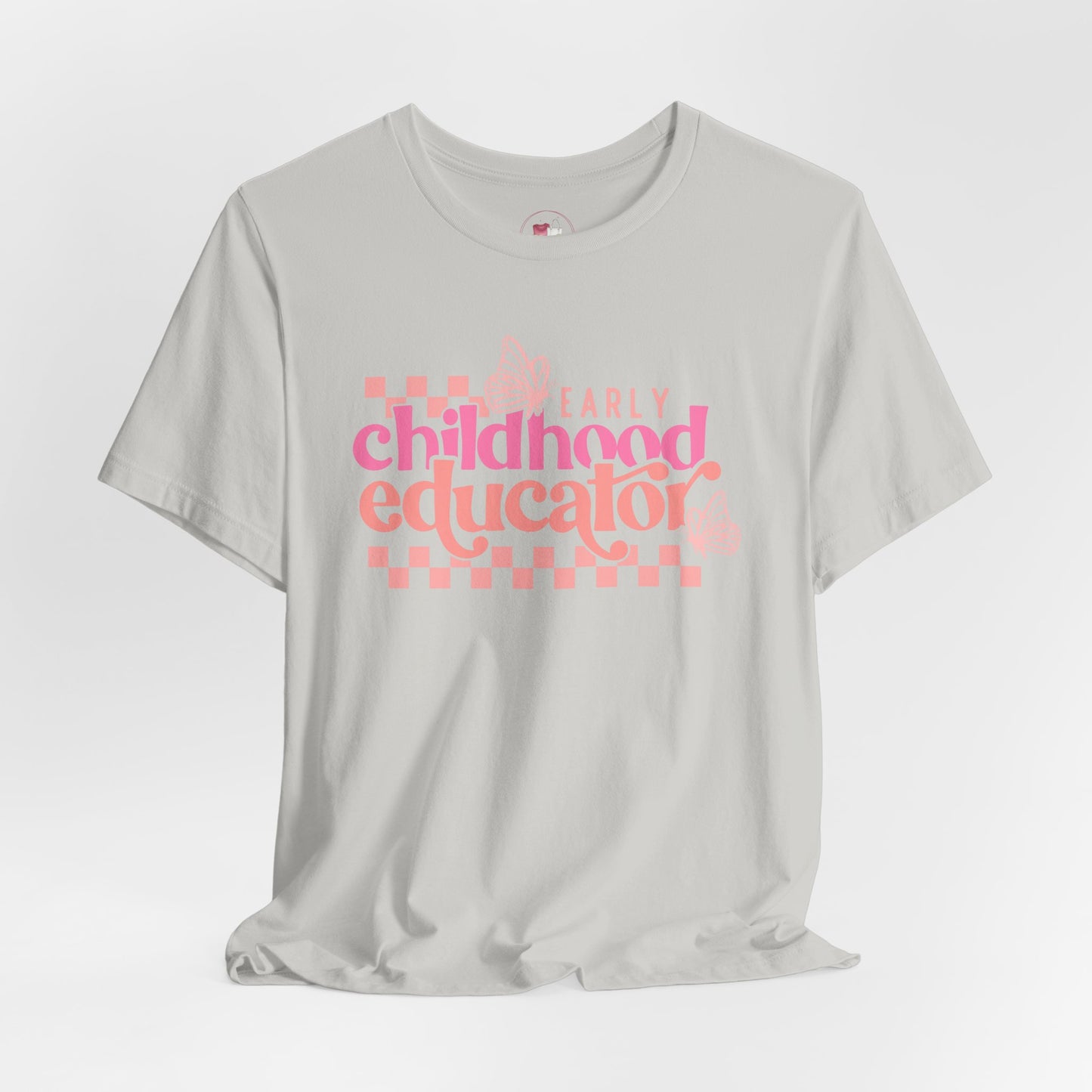Early Childhood Educator Women Tee, Teacher Appreciation Gift, Education Apparel, Butterfly Design, Casual Wear, Spring Fashion