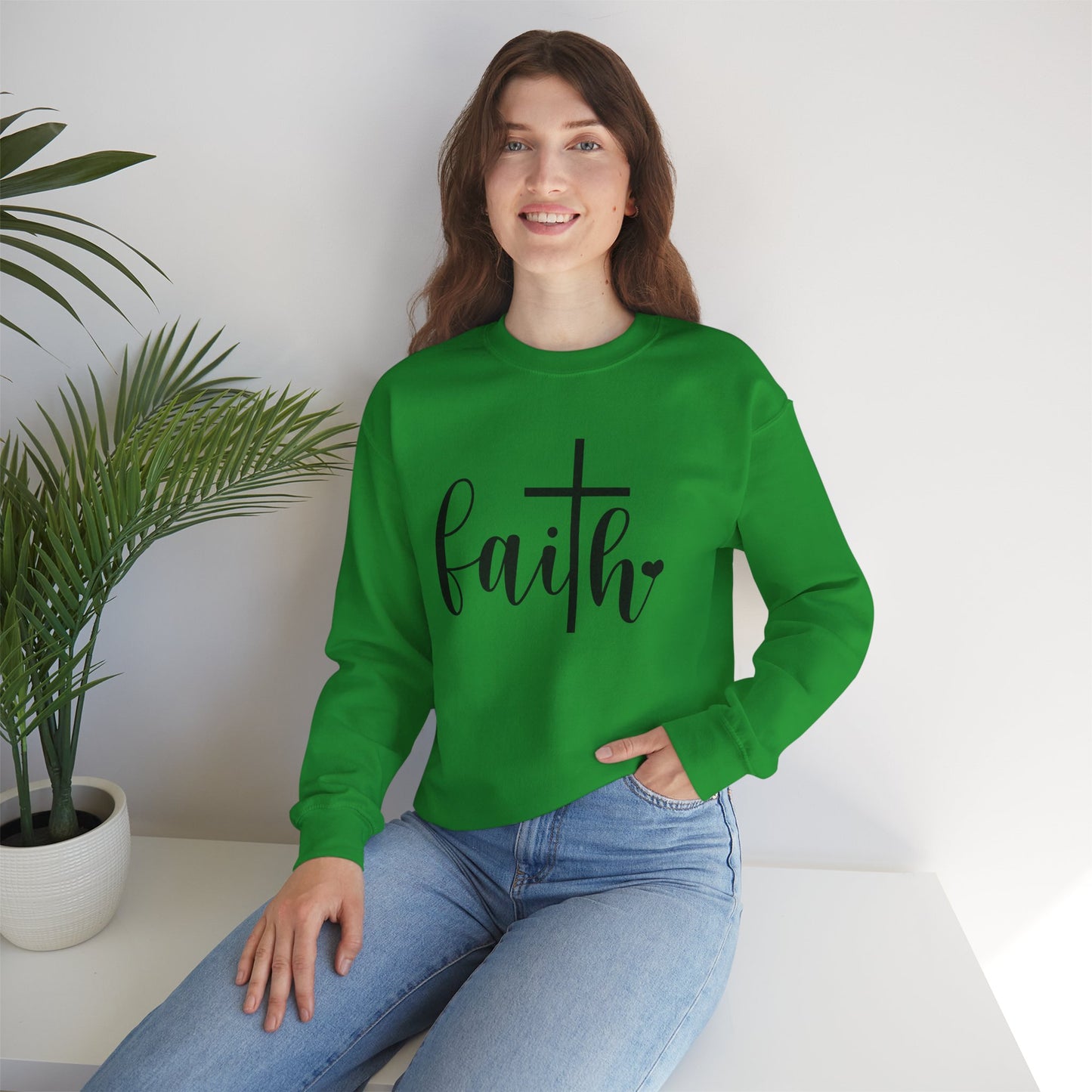Faith-Inspired Unisex Crewneck Sweatshirt, Cozy Sweatshirt, Christian Apparel, Gift for Her, Inspirational Clothing, Church Outfit
