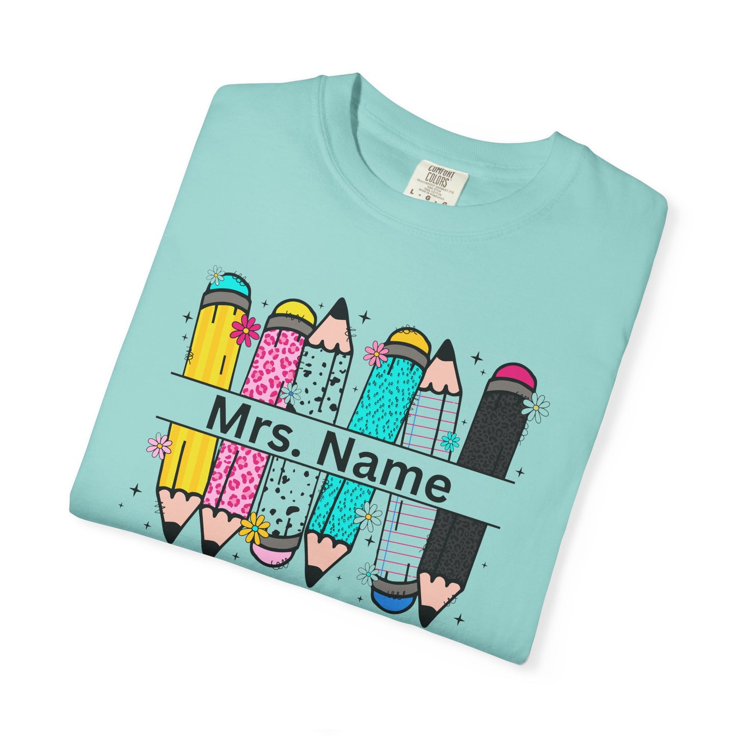 Personalized Teacher T-Shirt, Personalized Gift for Educators, Back to School Apparel, Fun Classroom Shirt, Teacher Appreciation