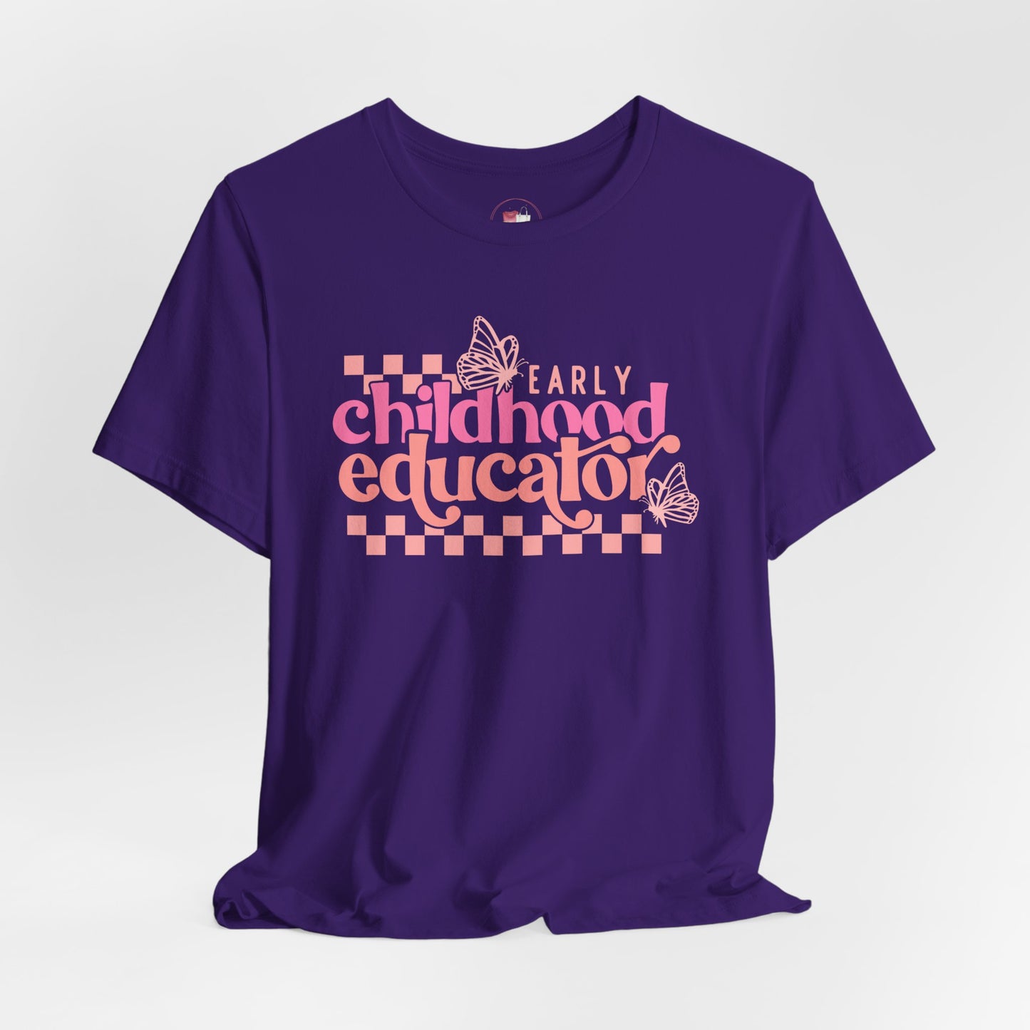 Early Childhood Educator Women Tee, Teacher Appreciation Gift, Education Apparel, Butterfly Design, Casual Wear, Spring Fashion