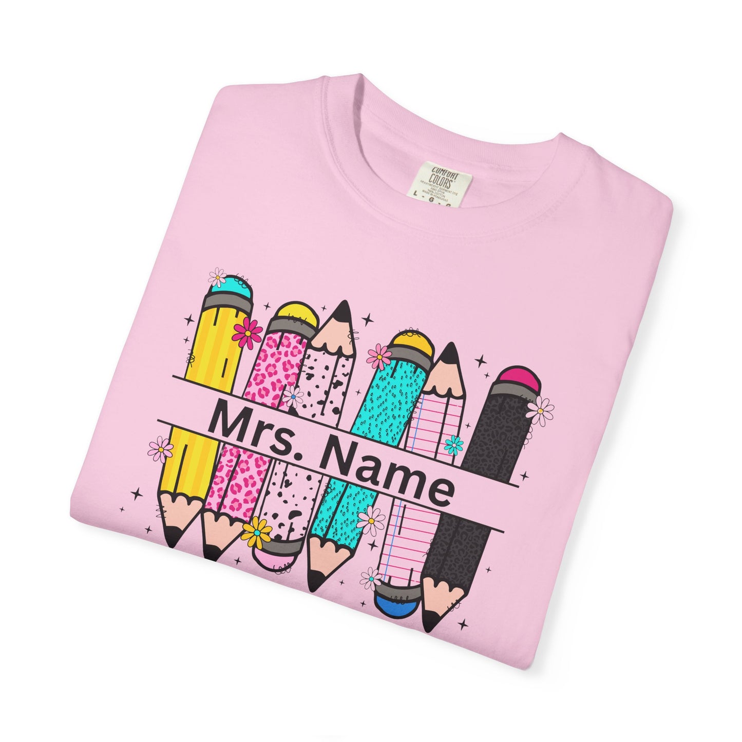 Personalized Teacher T-Shirt, Personalized Gift for Educators, Back to School Apparel, Fun Classroom Shirt, Teacher Appreciation