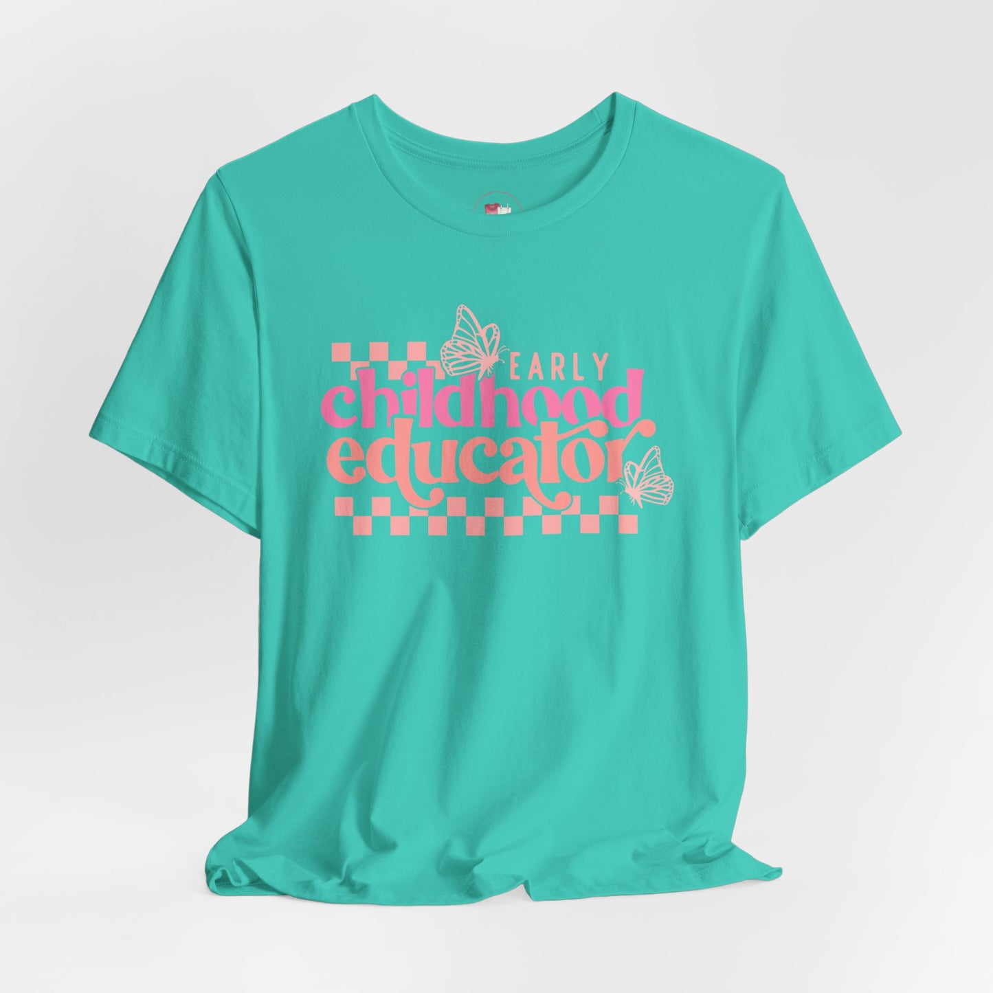 Early Childhood Educator Women Tee, Teacher Appreciation Gift, Education Apparel, Butterfly Design, Casual Wear, Spring Fashion