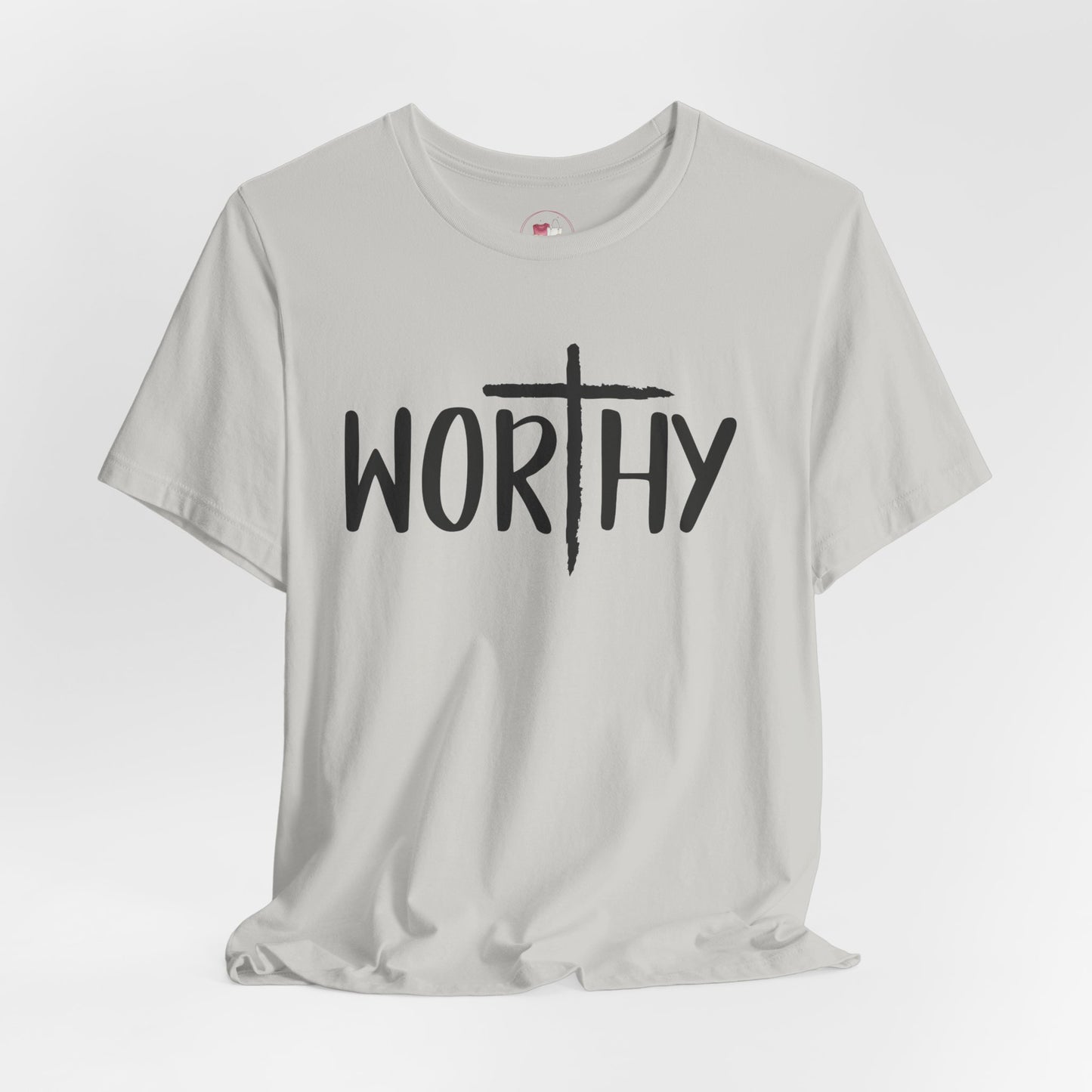 Worthy Faith Tee, Christian Shirt, Inspirational Gift, Unisex Short Sleeve Tee, Religious Apparel