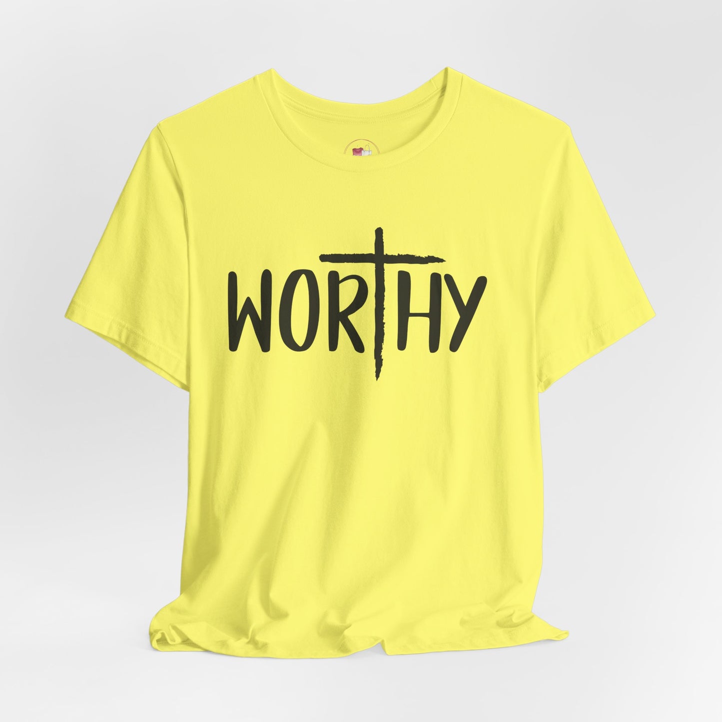 Worthy Faith Tee, Christian Shirt, Inspirational Gift, Unisex Short Sleeve Tee, Religious Apparel