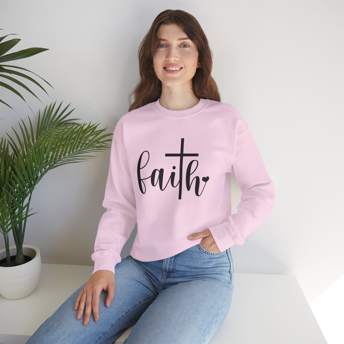 Faith-Inspired Unisex Crewneck Sweatshirt, Cozy Sweatshirt, Christian Apparel, Gift for Her, Inspirational Clothing, Church Outfit