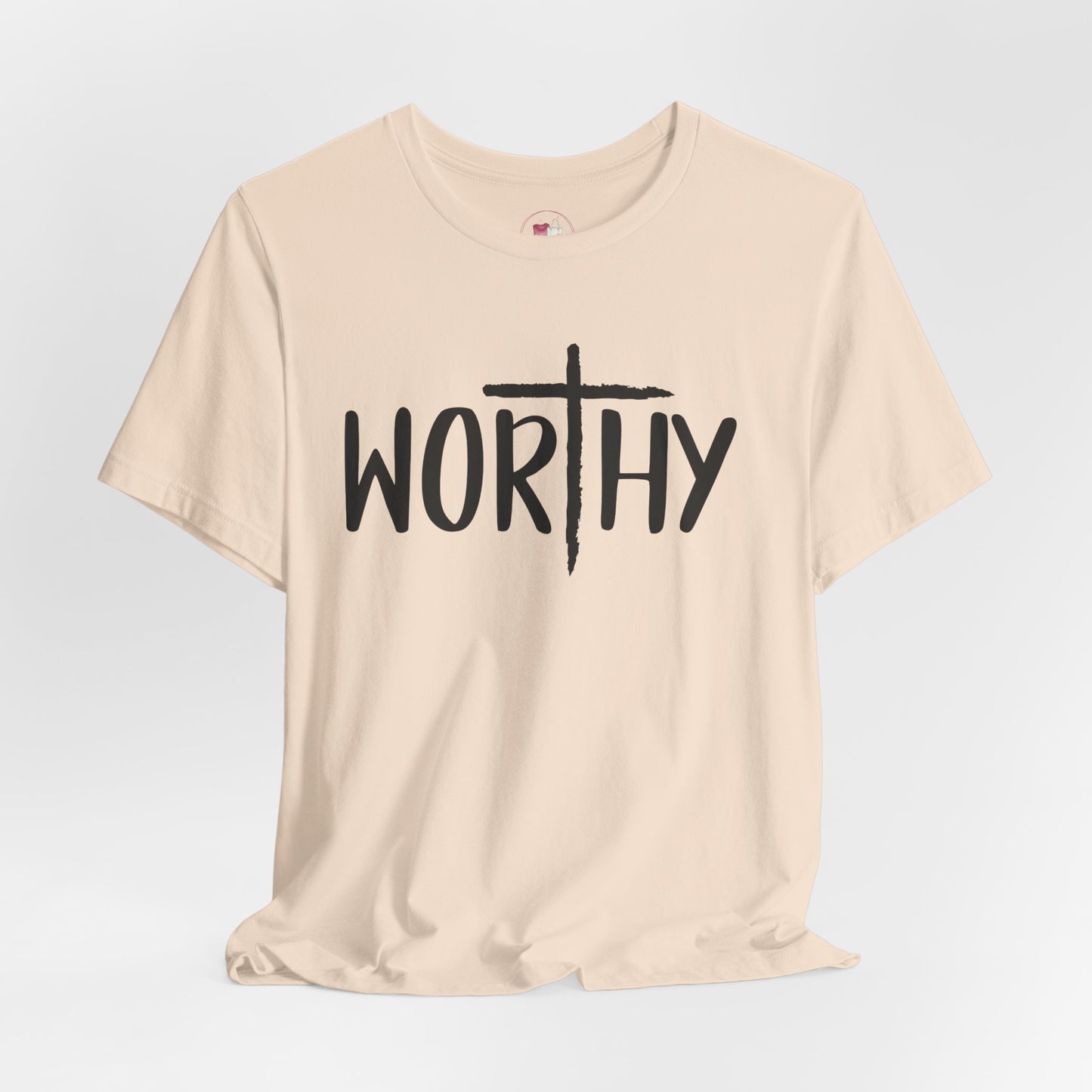 Worthy Faith Tee, Christian Shirt, Inspirational Gift, Unisex Short Sleeve Tee, Religious Apparel