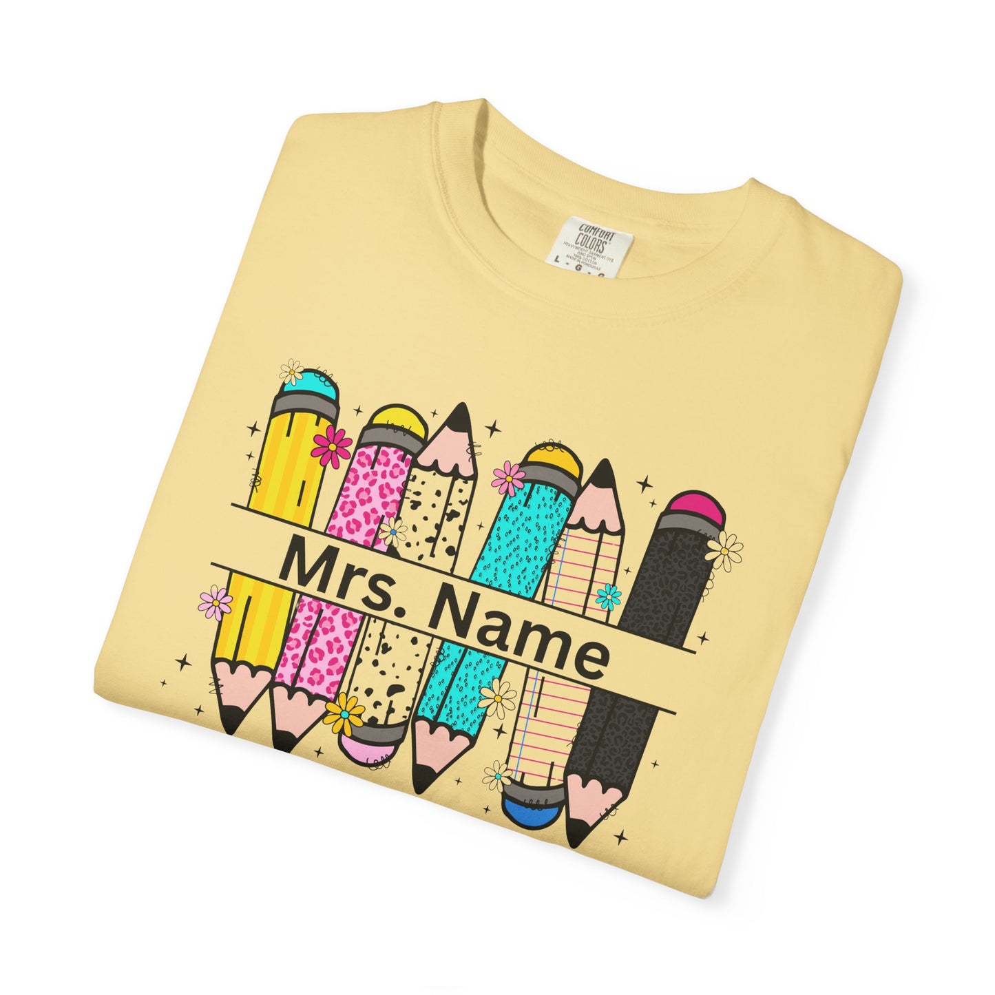 Personalized Teacher T-Shirt, Personalized Gift for Educators, Back to School Apparel, Fun Classroom Shirt, Teacher Appreciation