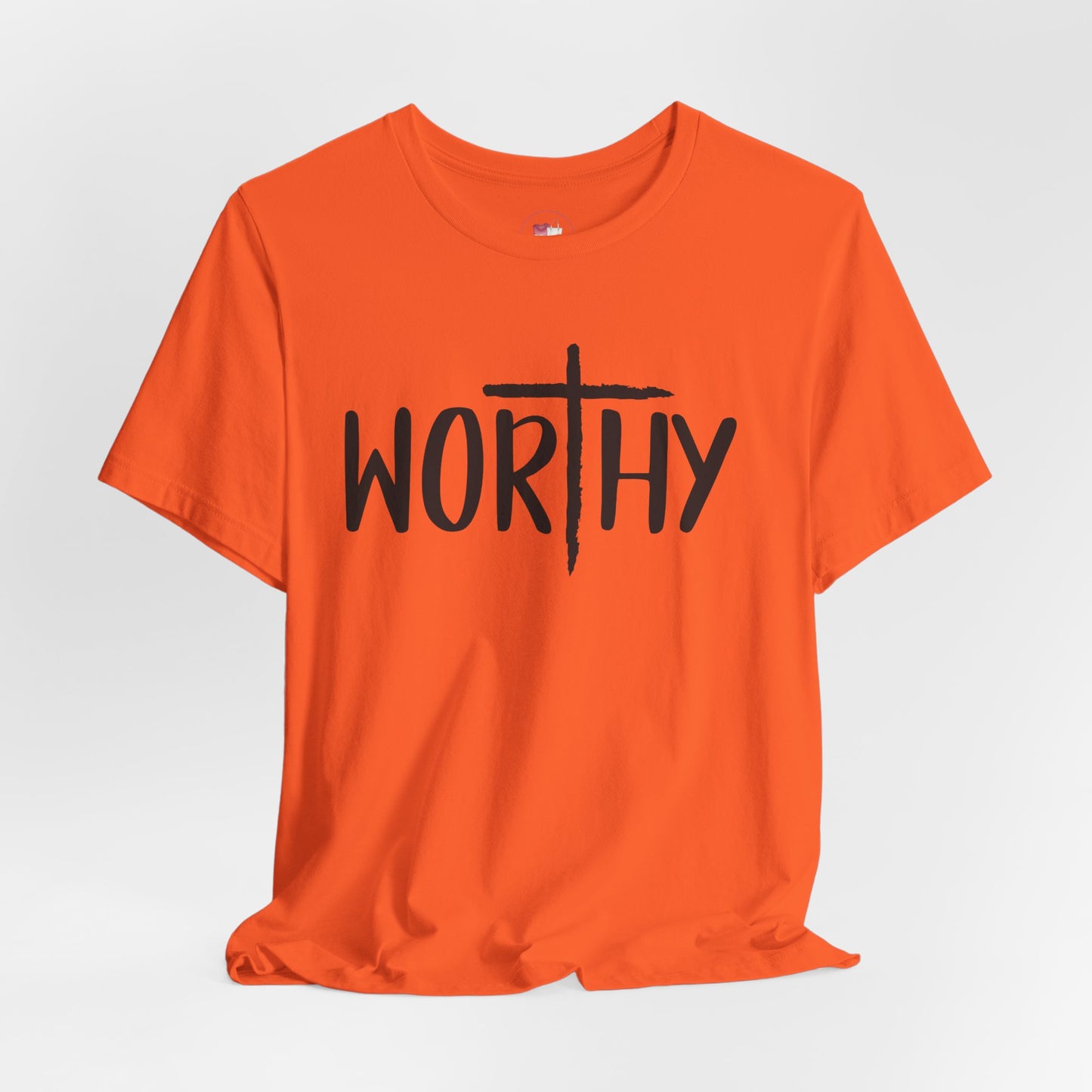 Worthy Faith Tee, Christian Shirt, Inspirational Gift, Unisex Short Sleeve Tee, Religious Apparel