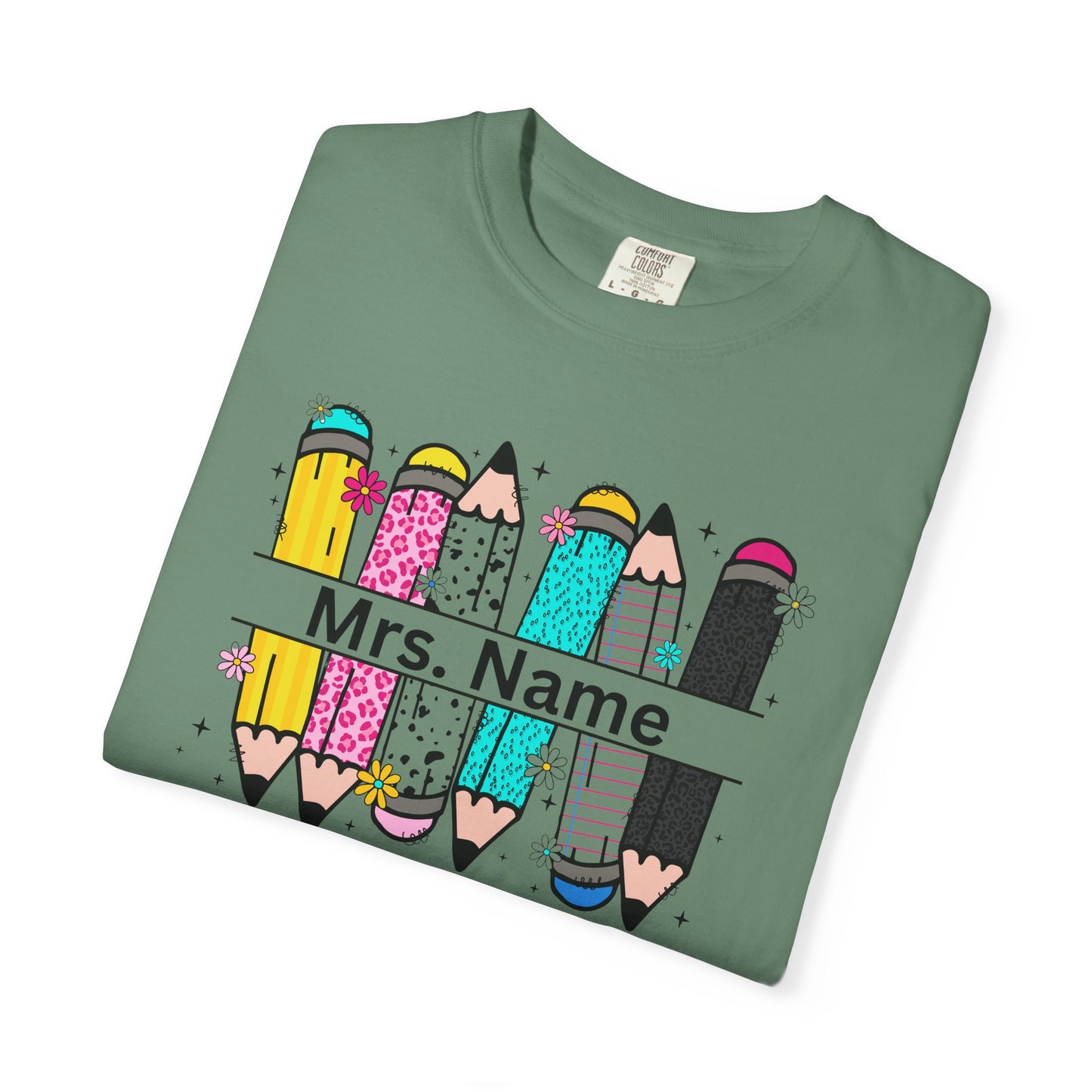 Personalized Teacher T-Shirt, Personalized Gift for Educators, Back to School Apparel, Fun Classroom Shirt, Teacher Appreciation