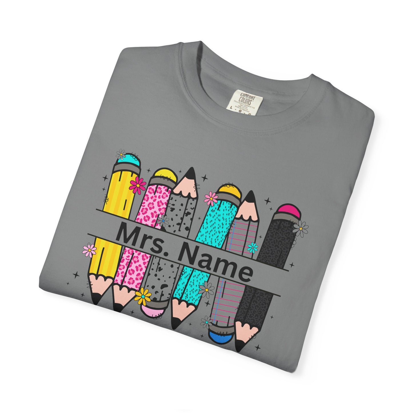 Personalized Teacher T-Shirt, Personalized Gift for Educators, Back to School Apparel, Fun Classroom Shirt, Teacher Appreciation