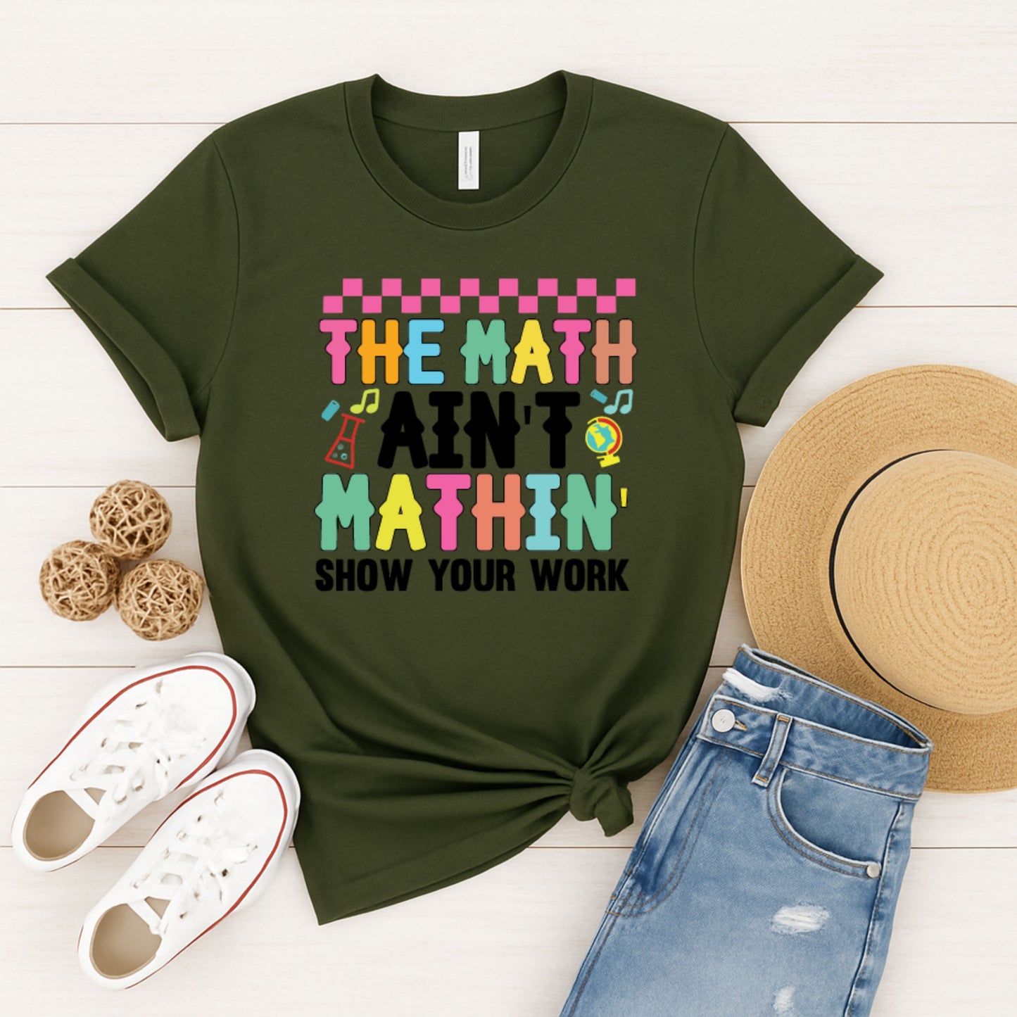 Math Humor Unisex Tee - Fun Teacher Gift, Classroom Shirt, Student Apparel, Math-Lover's Top, Quirky Educational Wear