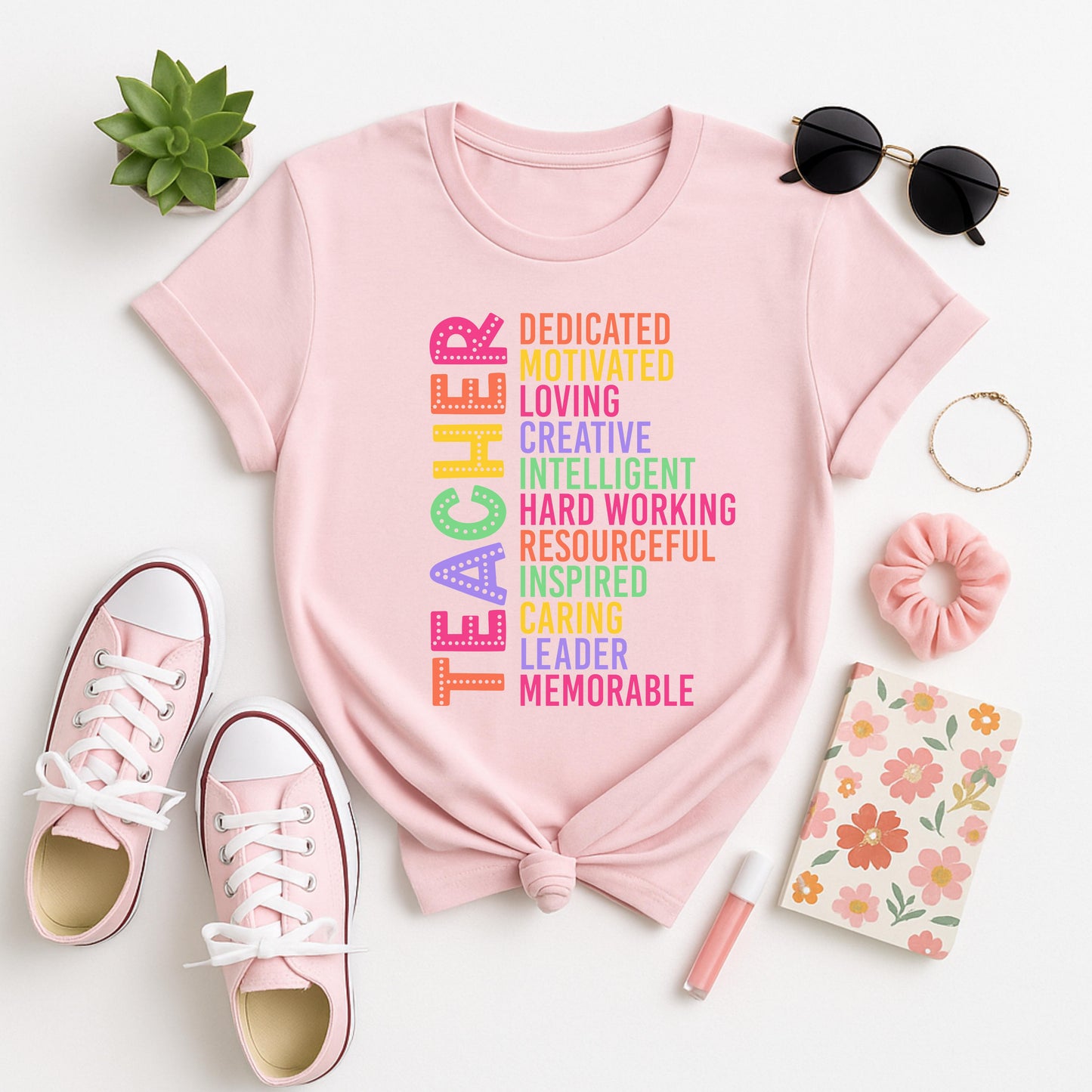 Empowered Educator Graphic Tee, Gift for Educators, Motivational T-Shirt, Back to School, Celebratory Wear, Teacher's Day