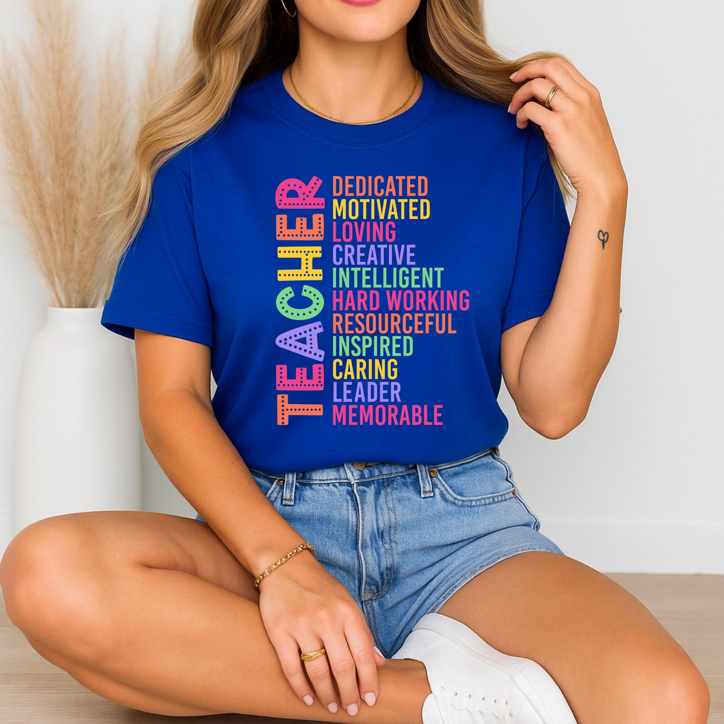 Empowered Educator Graphic Tee, Gift for Educators, Motivational T-Shirt, Back to School, Celebratory Wear, Teacher's Day