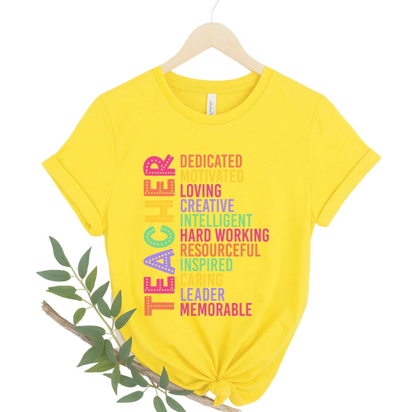 Empowered Educator Graphic Tee, Gift for Educators, Motivational T-Shirt, Back to School, Celebratory Wear, Teacher's Day