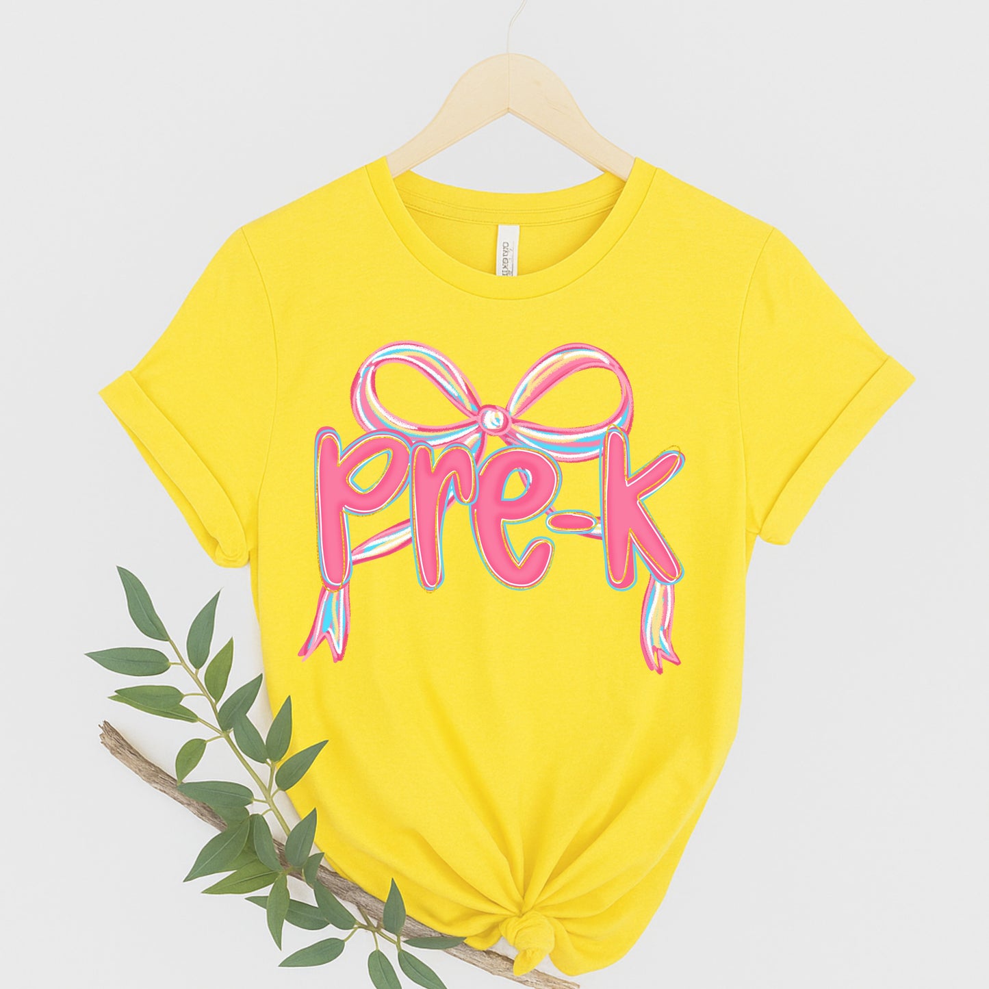 Personalized Back to School Teacher Shirt with Pink Bow Design for Pre-K-Fourth Grade Educators, Back to School Gift, Teacher Appreciation, Fun Classroom Wear,
