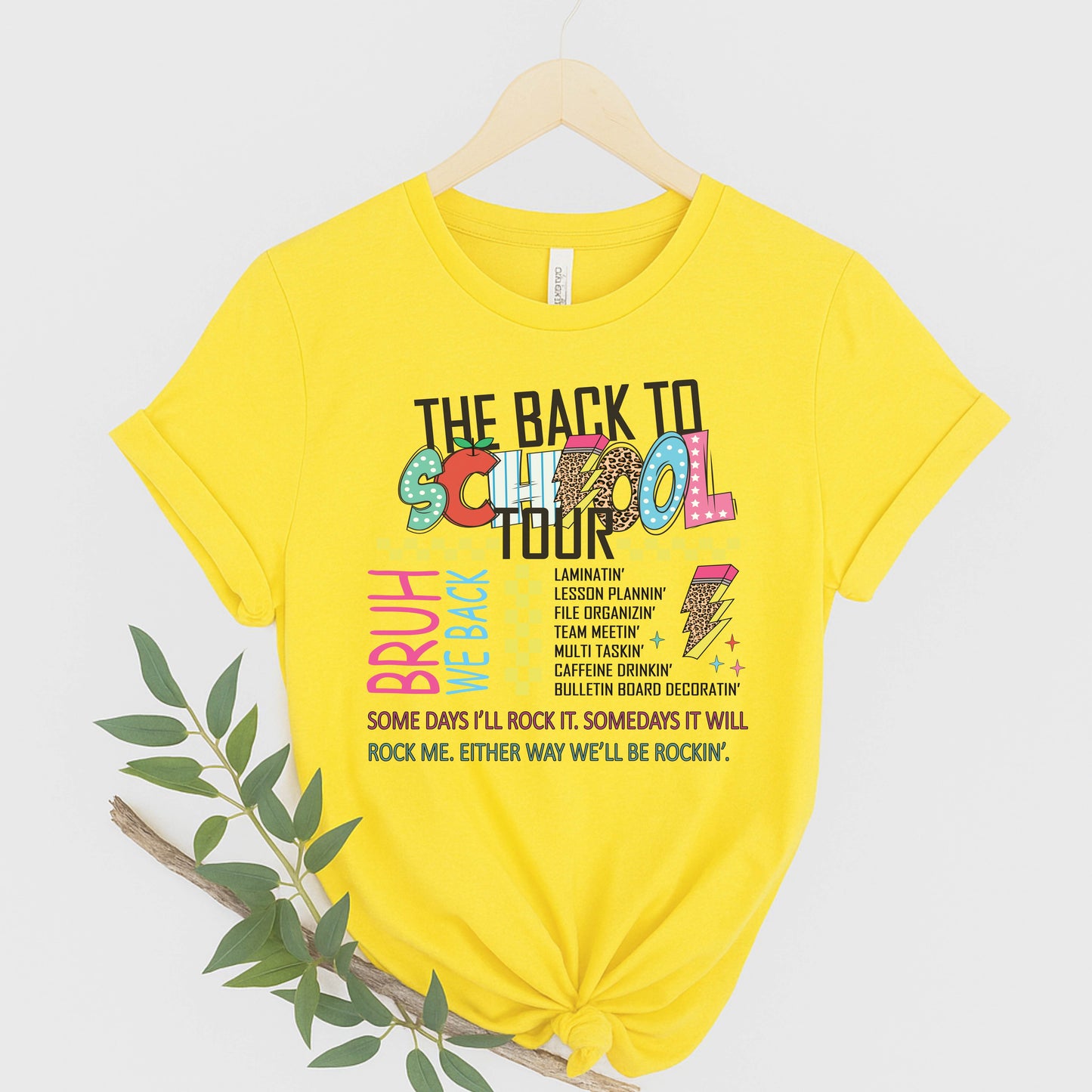 Back to School Tour T-Shirt, Cool Student Tee, Funny School Shirt, Unisex Graphic Tee, Perfect for Back to School, Gift for Kids