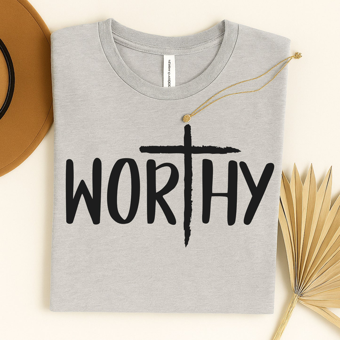 Worthy Faith Tee, Christian Shirt, Inspirational Gift, Unisex Short Sleeve Tee, Religious Apparel