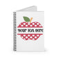 Personalized Apple Spiral Notebook, Teacher Gift, Back to School Supplies, Custom Journal, Kids Notebook, Fun Stationery