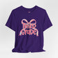 Personalized Back to School Teacher Shirt with Pink Bow Design for Pre-K-Fourth Grade Educators, Back to School Gift, Teacher Appreciation, Fun Classroom Wear,