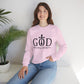 Unisex Christian Sweatshirt, God Don't Play About Me Faith Based Crewneck, Religious Apparel, Gift Bible Verse, Inspired Pullover Top