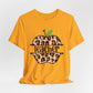 Personalized Leopard Print Teacher Tee, Cute Teacher Shirt, Back to School Gift, Teacher Appreciation, Classroom Style, Unisex Apparel