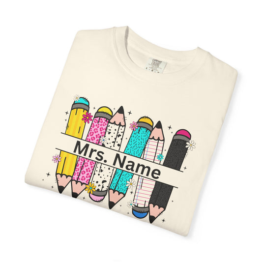 Personalized Teacher T-Shirt, Personalized Gift for Educators, Back to School Apparel, Fun Classroom Shirt, Teacher Appreciation