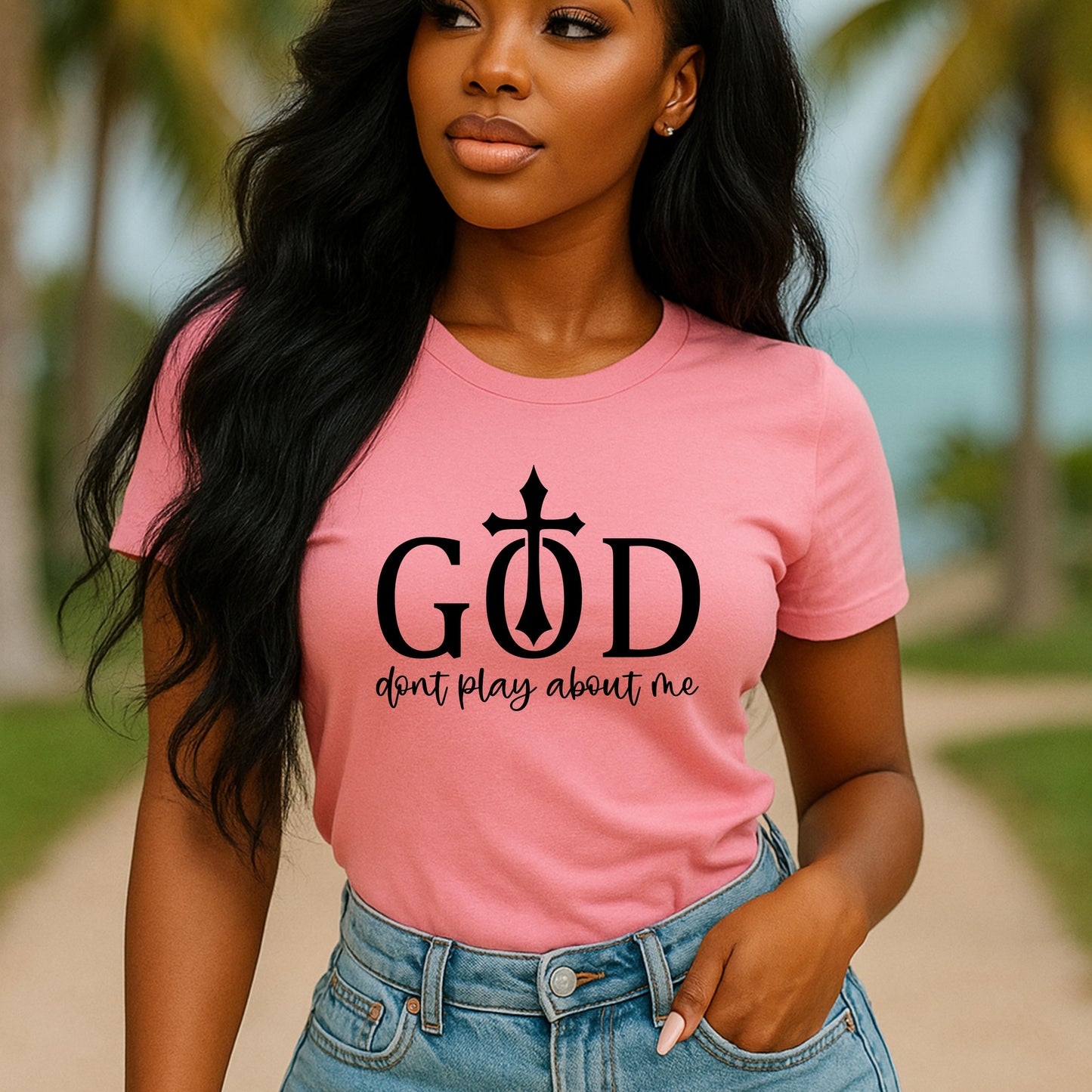 Faith-Inspired Unisex Tee - God Don't Play About Me - Perfect for Casual Wear, Gifts, Birthdays, and Religious Celebrations