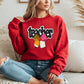 Cute Teacher Sweatshirt with Pencil Bow Graphic for Women – Back to School Teacher Crewneck Gift – Comfy Teacher Appreciation Shirt