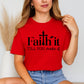 Unisex Inspirational Faith Tee, Motivational Shirt, Gift for Friends, Positive Vibes, Everyday Wear, Faith it till you make it