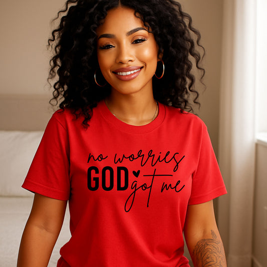 Unisex Inspirational Tee - "No Worries, God Got Me" - Perfect for Everyday Wear, Faith-Based Apparel, Gift Ideal for Friends and [...]