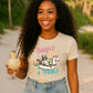 Tanned, Tipsy & Trouble Summer Tee, Fun Casual Wear, Beach Party Shirt, Unicorn Theme Gift, Playful Vacation Outfit