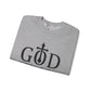 Unisex Christian Sweatshirt, God Don't Play About Me Faith Based Crewneck, Religious Apparel, Gift Bible Verse, Inspired Pullover Top