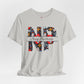Gray t-shirt with colorful 'Nurse Practitioner' design on a white background