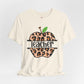 Personalized Leopard Print Teacher Tee, Cute Teacher Shirt, Back to School Gift, Teacher Appreciation, Classroom Style, Unisex Apparel