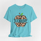 Personalized Leopard Print Apple Reading Teacher Shirt, Custom ELA Teacher Gift Back to School Tee, English Language Arts Shirt for Women