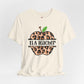 Personalized Leopard Print Apple Reading Teacher Shirt, Custom ELA Teacher Gift Back to School Tee, English Language Arts Shirt for Women