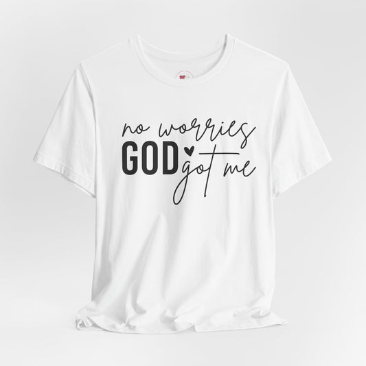 Unisex Inspirational Tee - "No Worries, God Got Me" - Perfect for Everyday Wear, Faith-Based Apparel, Gift Ideal for Friends and [...]