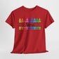 Personalized Teacher Crayon Shirt with Custom Name, Rainbow Back to School T-Shirt, Kindergarten Preschool Teacher Gift Tee