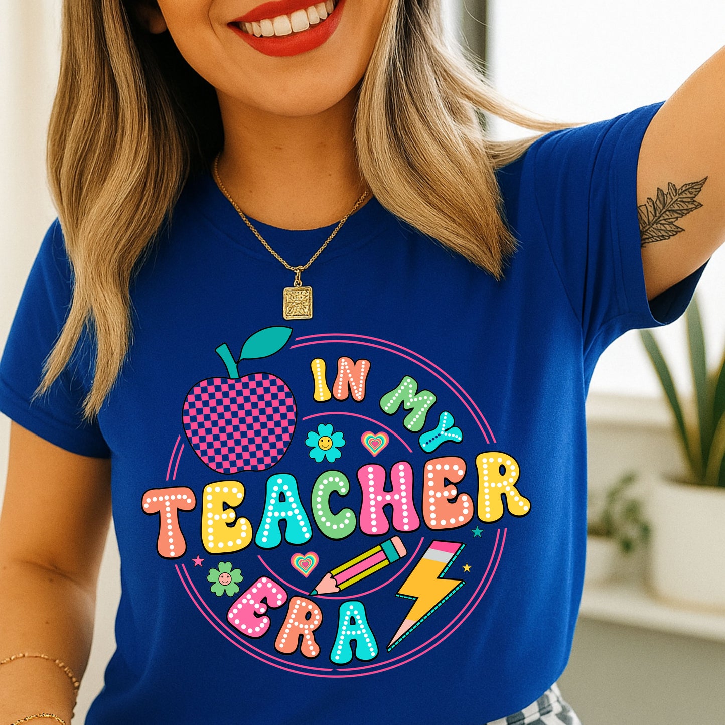 In My Teacher Era Tee, Fun Teacher Gift, Back to School Shirt, Classroom Style, Educational Humor Apparel