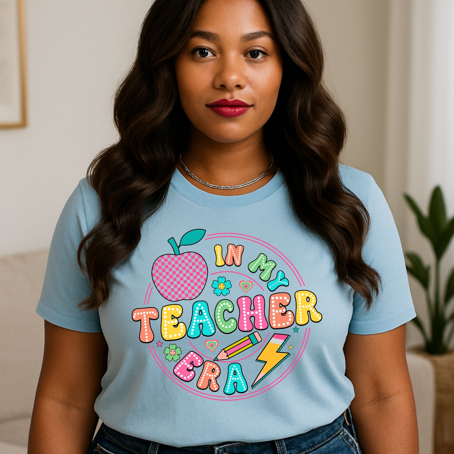 In My Teacher Era Tee, Fun Teacher Gift, Back to School Shirt, Classroom Style, Educational Humor Apparel