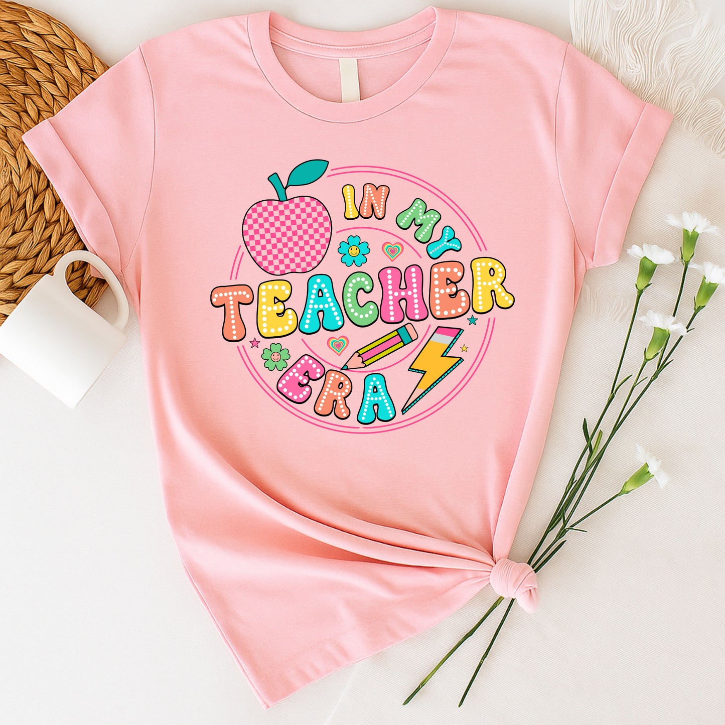 In My Teacher Era Tee, Fun Teacher Gift, Back to School Shirt, Classroom Style, Educational Humor Apparel
