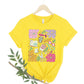 Personalized Educator Essential Tee, Floral Book Lover Tee, Ideal Gift for Readers, Summer Casual Wear, Book Club T-Shirt, Cozy Reading Shirt, Perfect for Birthdays