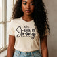 Empowerment Tee - "She is Strong" - Unisex Jersey Short Sleeve, Inspirational Gift, Motivational Shirt, Christian Apparel, Everyday Wear