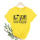 Inspirational Bible Verse Tee, Unisex Spiritual T-Shirt, Gift for Faith, Relaxed Fit Top, Be Still Psalm 46:10, Christian Apparel